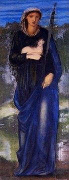 Edward Burne Jones œuvres - St Agnes préraphaélite Sir Edward Burne Jones